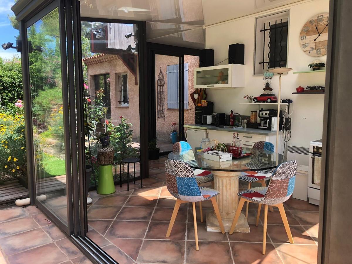 Logement Zen Sur La Colline Aux Mimosas Hyères Exterior foto
